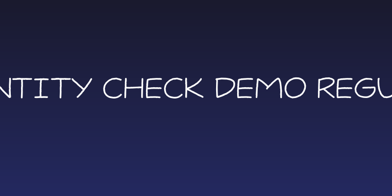 Identity Check DEMO Regular Social Header