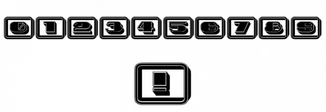 Idiot Capitals Filled Regular Font OTHER CHARS