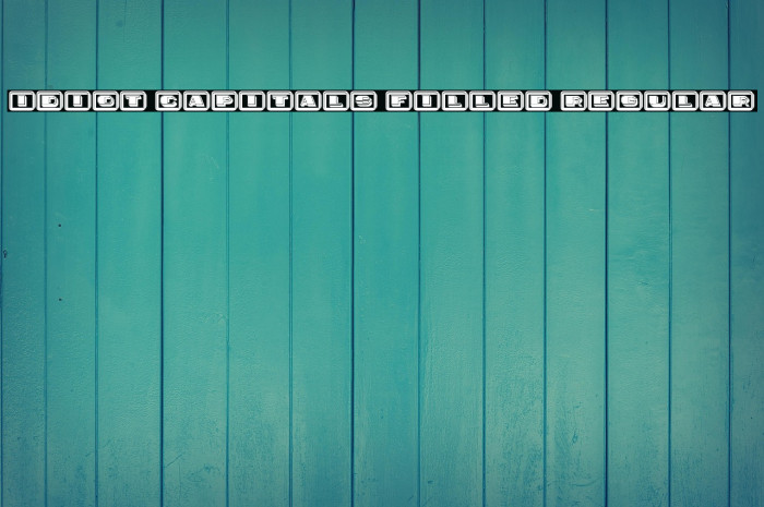 Idiot Capitals Filled Regular Example 1