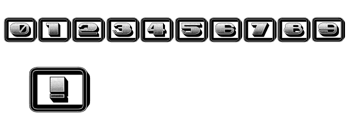 Idiot Capitals Gradient Filled Regular Font OTHER CHARS