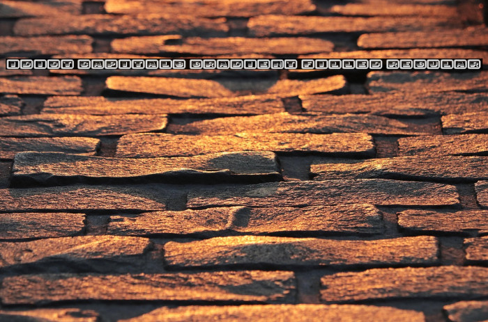 Idiot Capitals Gradient Filled Regular Example 3