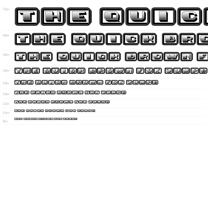 Idiot Capitals Gradient Filled Regular Waterfall