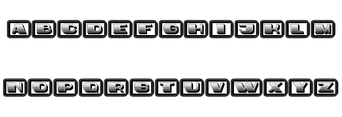 Idiot Capitals Gradient Filled Regular Font LOWERCASE