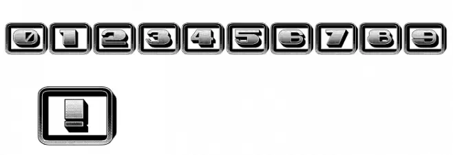 Idiot Capitals Gradient Regular Font OTHER CHARS