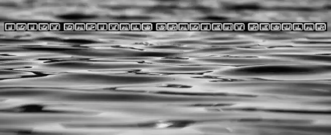 Idiot Capitals Gradient Regular Font examples