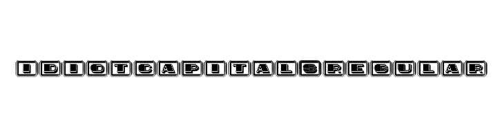 Idiot Capitals Regular  Fuentes Gratis Descargar