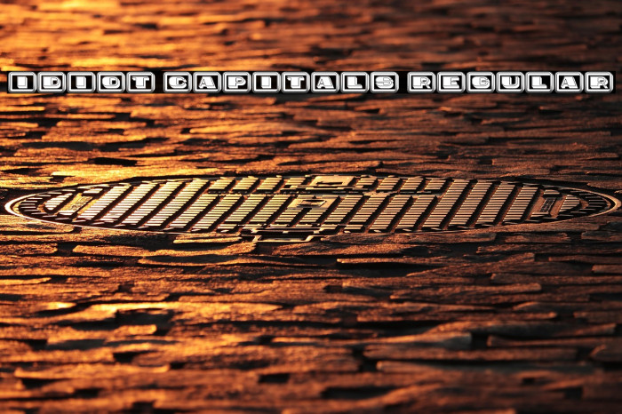 Idiot Capitals Regular Example 1