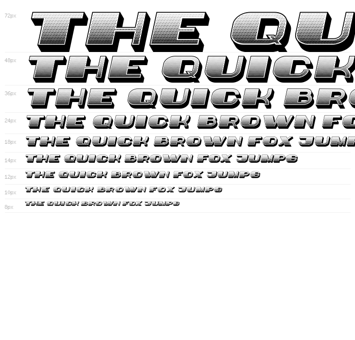 Idiot Gradient Italic Waterfall