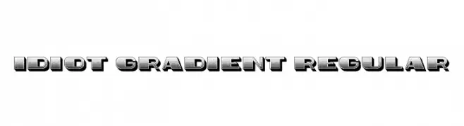 Idiot Gradient Regular  フリーフォントのダウンロード