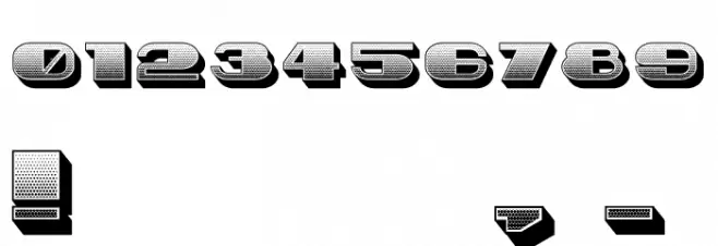 Idiot Gradient Regular Font OTHER CHARS