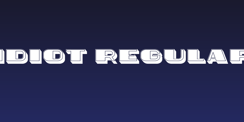 Idiot Regular Social Header