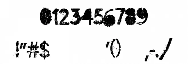 Idiot Font OTHER CHARS