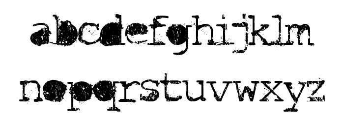 Idiot Font LOWERCASE