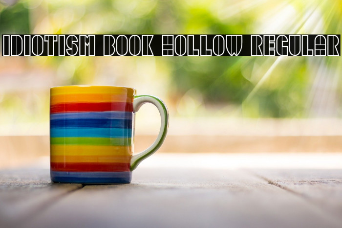 Idiotism Book Hollow Regular Example 1