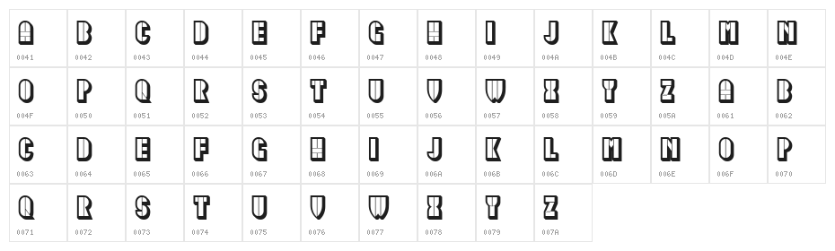 Idiotism Hollow Regular Character Map