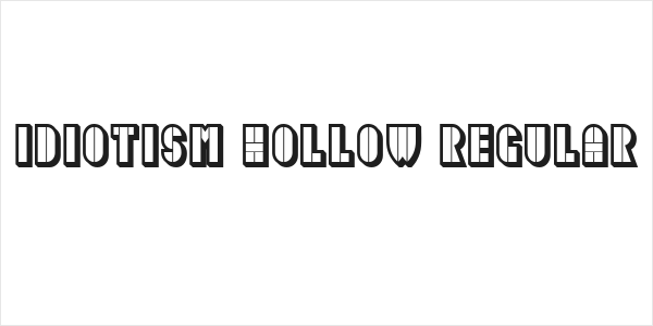 Idiotism Hollow Regular Logo