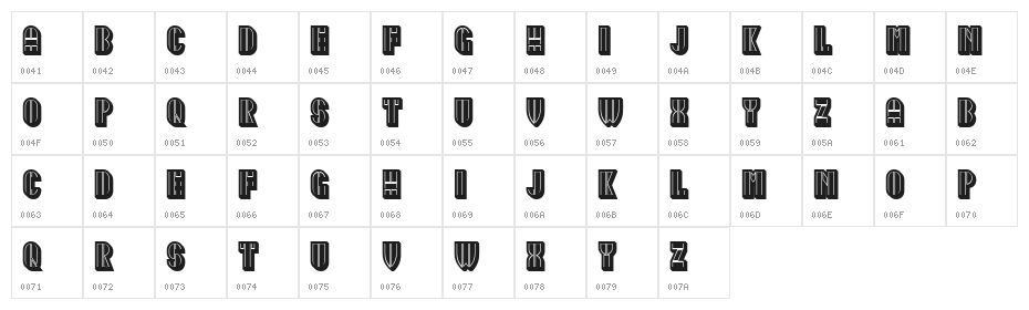 Idiotism Stylized Regular Character Map