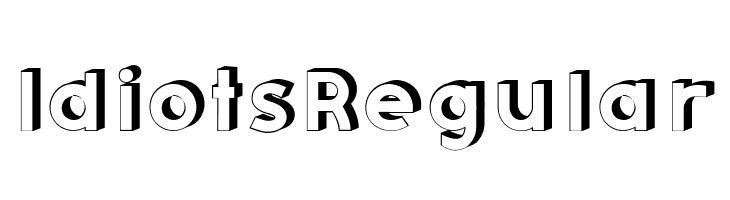 Idiots Regular  免费字体下载