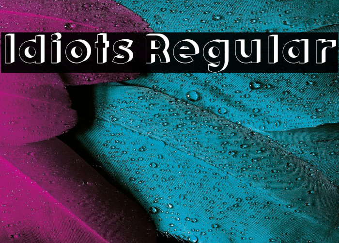 Idiots Regular Example 1