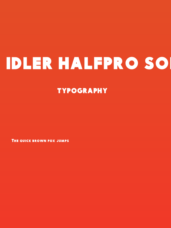 Idler Halfpro Solid Regular Poster