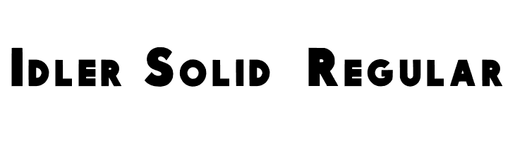 Idler Solid 15 Regular  les polices de caractères gratuit tlcharger
