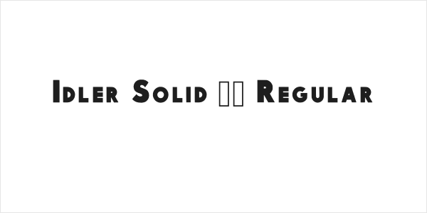 Idler Solid 15 Regular Logo