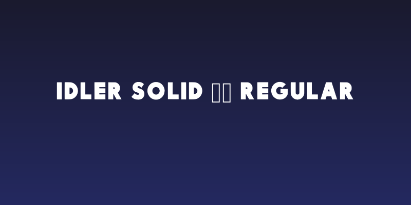 Idler Solid 15 Regular Social Header