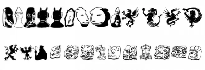 IdolsFour Font LOWERCASE