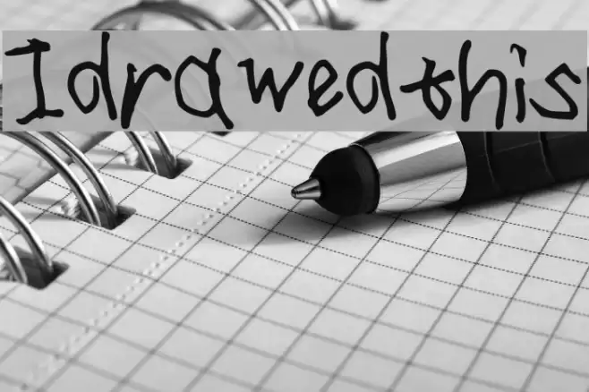 Idrawedthis Font examples