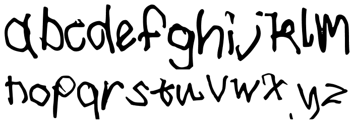 Idrawedthis Font LOWERCASE