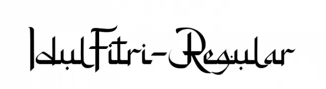 IdulFitri-Regular  Frei Schriftart Herunterladen