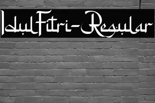 IdulFitri-Regular خط examples