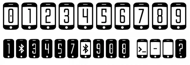 iDroid Ergodynamic Font OTHER CHARS