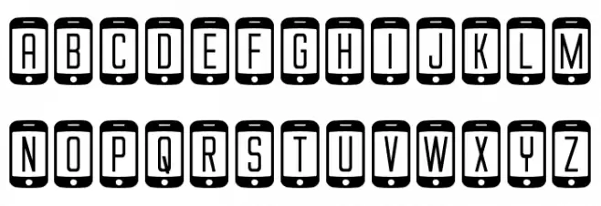 iDroid Ergodynamic फ़ॉन्ट लोअरकेस