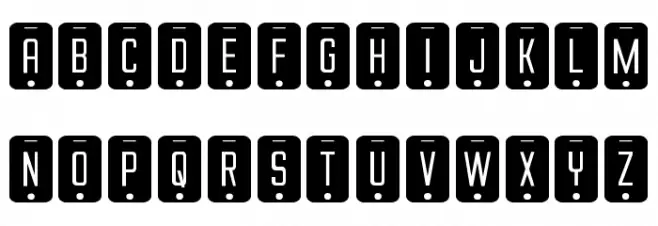 iDroid Expanded フォント 大文字
