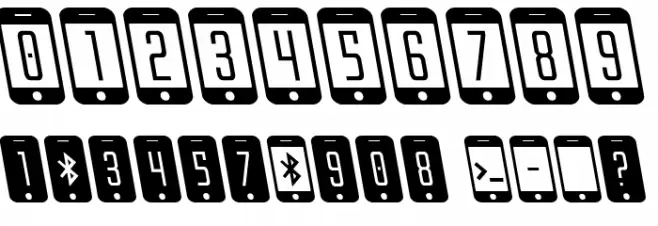 iDroid Leftalic Font OTHER CHARS