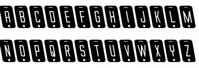 iDroid Leftalic 字体 大写