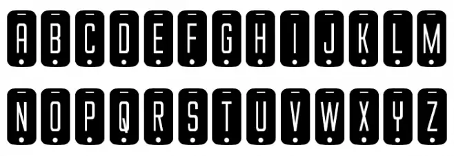 iDroid S Ergodynamic 字体 大写