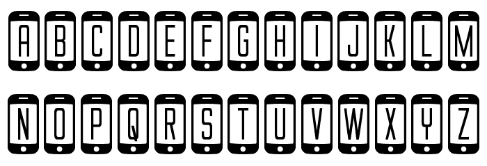 iDroid S Ergodynamic Font LOWERCASE