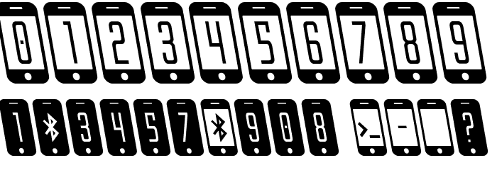 iDroid S Leftalic Font OTHER CHARS