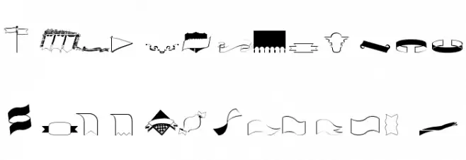 idea-banners Schriftart Kleinbuchstaben