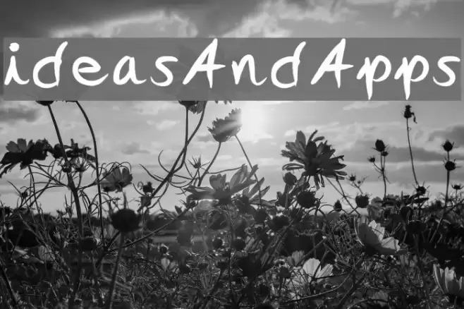 ideasAndApps Font examples