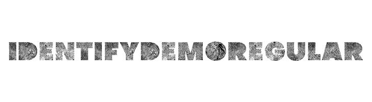 identify demo Regular  免费字体下载