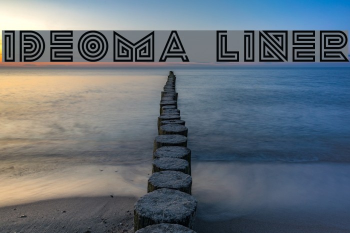 ideoma LINER Font examples
