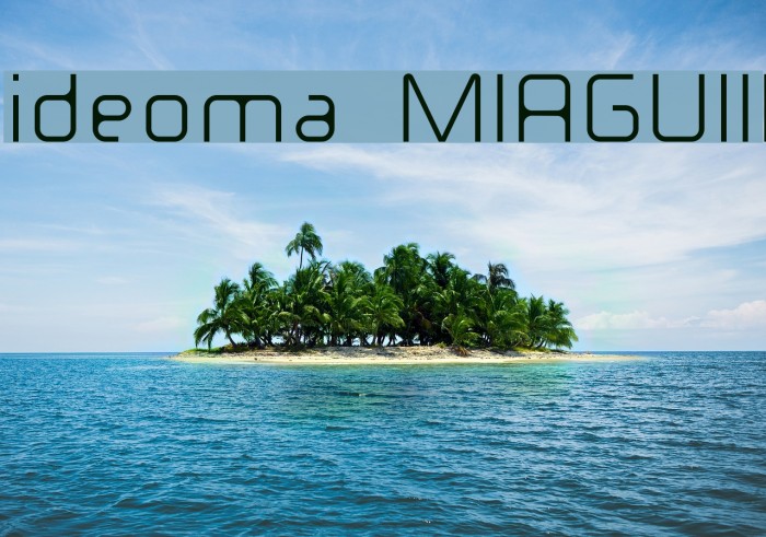 ideoma MIAGUIII Font examples