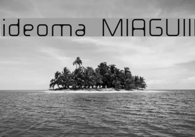 ideoma MIAGUIII फ़ॉन्ट examples