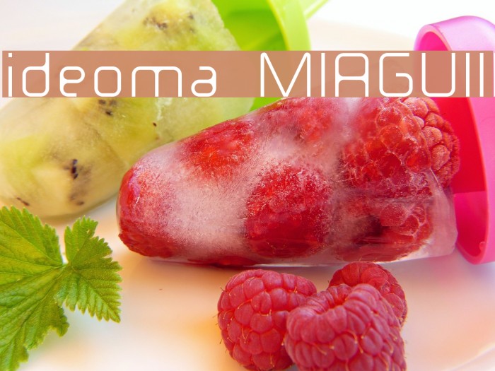 ideoma MIAGUIII Font examples