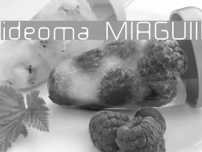 ideoma MIAGUIII फ़ॉन्ट examples