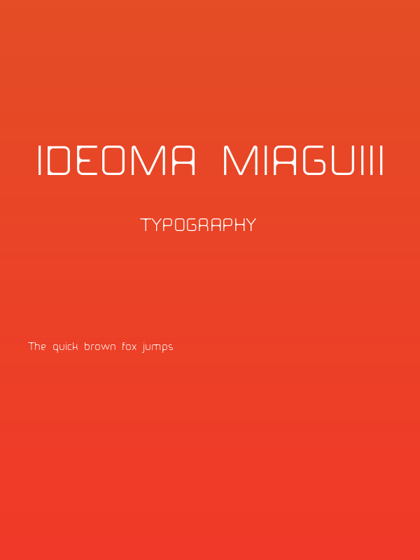 ideoma MIAGUIII Poster