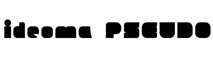 ideoma PSEUDO  font caratteri gratis